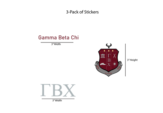 Gamma Beta Chi Stickers