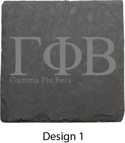 Gamma Phi Beta Stone Coasters - 4-Pack