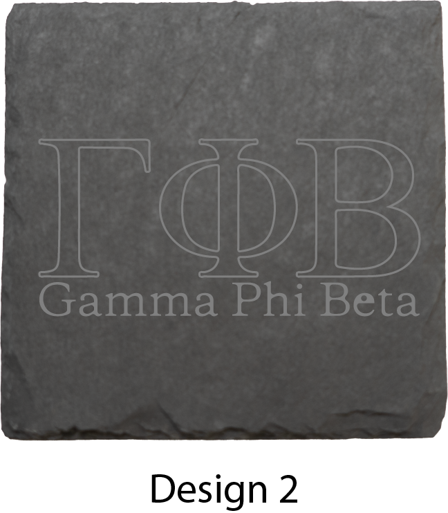 Gamma Phi Beta Stone Coasters - 4-Pack