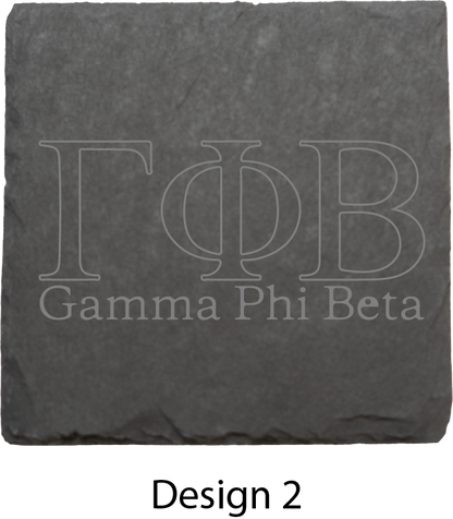 Gamma Phi Beta Stone Coasters - 4-Pack