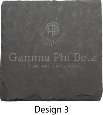 Gamma Phi Beta Stone Coasters - 4-Pack