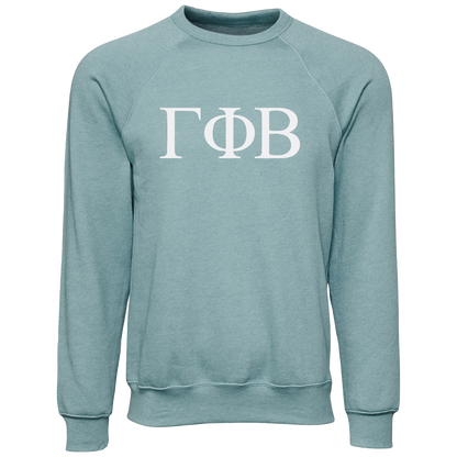 Gamma Phi Beta Lettered Crewneck Sweatshirts