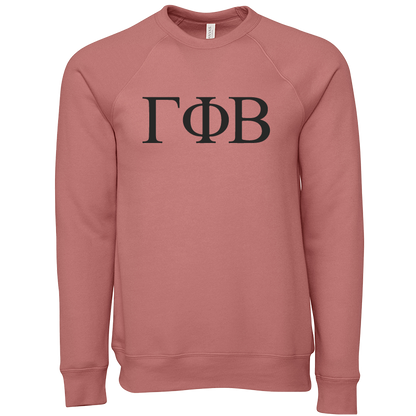 Gamma Phi Beta Lettered Crewneck Sweatshirts