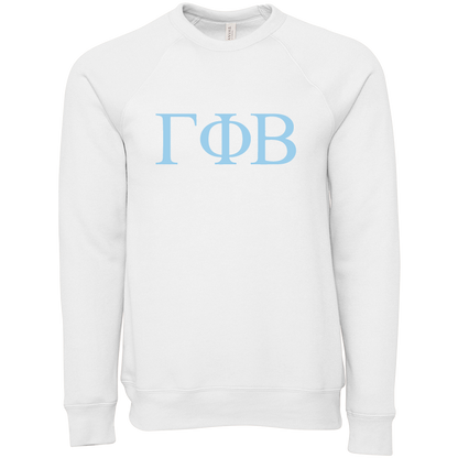 Gamma Phi Beta Lettered Crewneck Sweatshirts