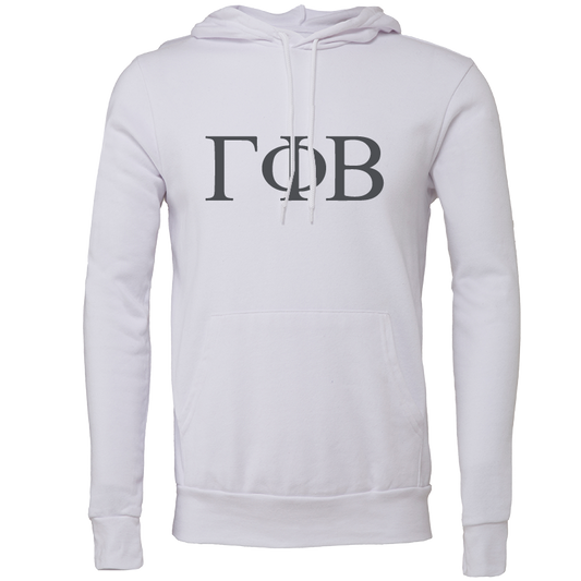 Gamma Phi Beta Embroidered Lettered Hooded Sweatshirts