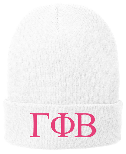 Gamma Phi Beta Lettered Beanies