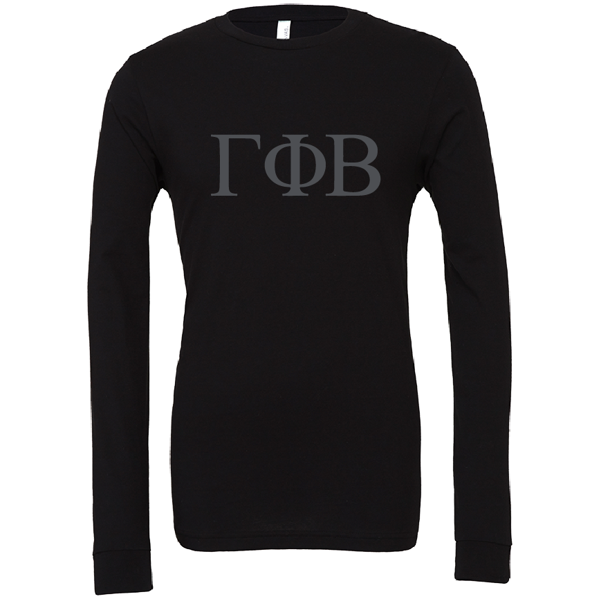 Gamma Phi Beta Lettered Long Sleeve T-Shirts