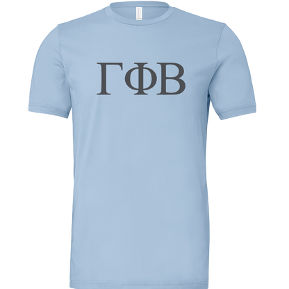 Gamma Phi Beta Lettered Short Sleeve T-Shirts
