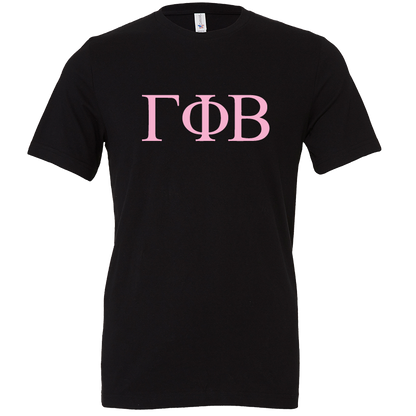 Gamma Phi Beta Lettered Short Sleeve T-Shirts