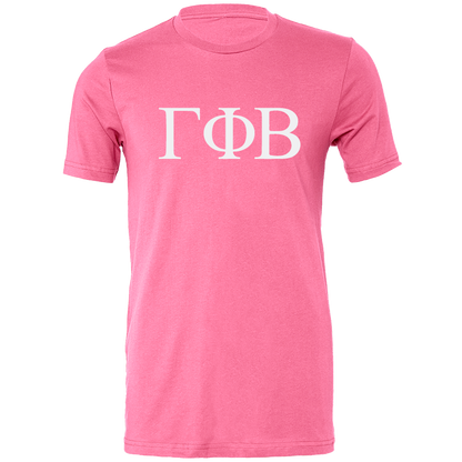 Gamma Phi Beta Lettered Short Sleeve T-Shirts