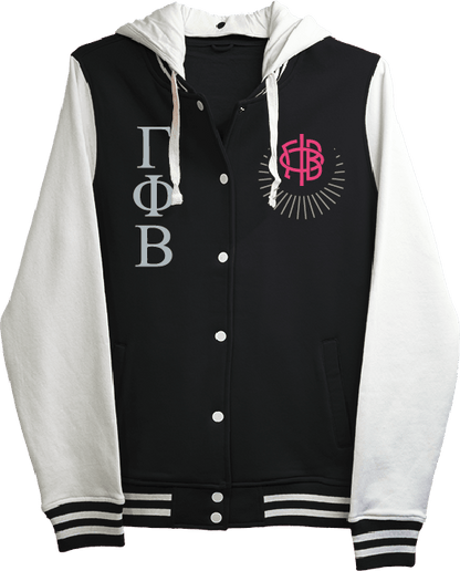 Gamma Phi Beta Varsity Hooded Sweatshirt