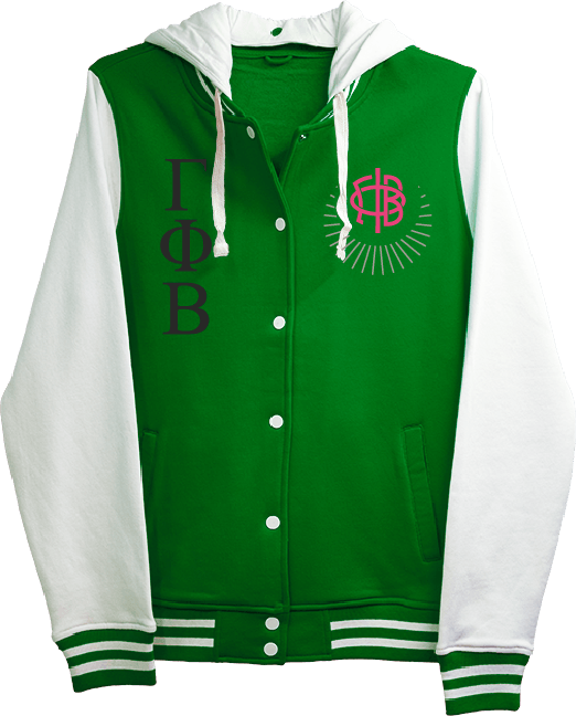 Gamma Phi Beta Varsity Hooded Sweatshirt