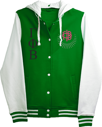 Gamma Phi Beta Varsity Hooded Sweatshirt