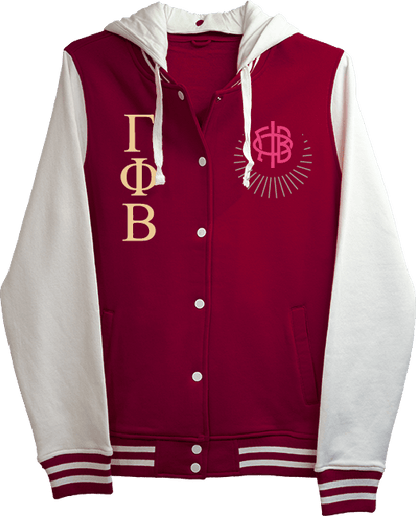 Gamma Phi Beta Varsity Hooded Sweatshirt
