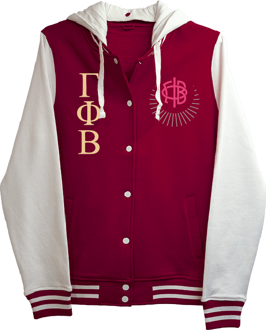 Gamma Phi Beta Varsity Hooded Sweatshirt