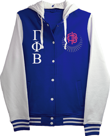 Gamma Phi Beta Varsity Hooded Sweatshirt