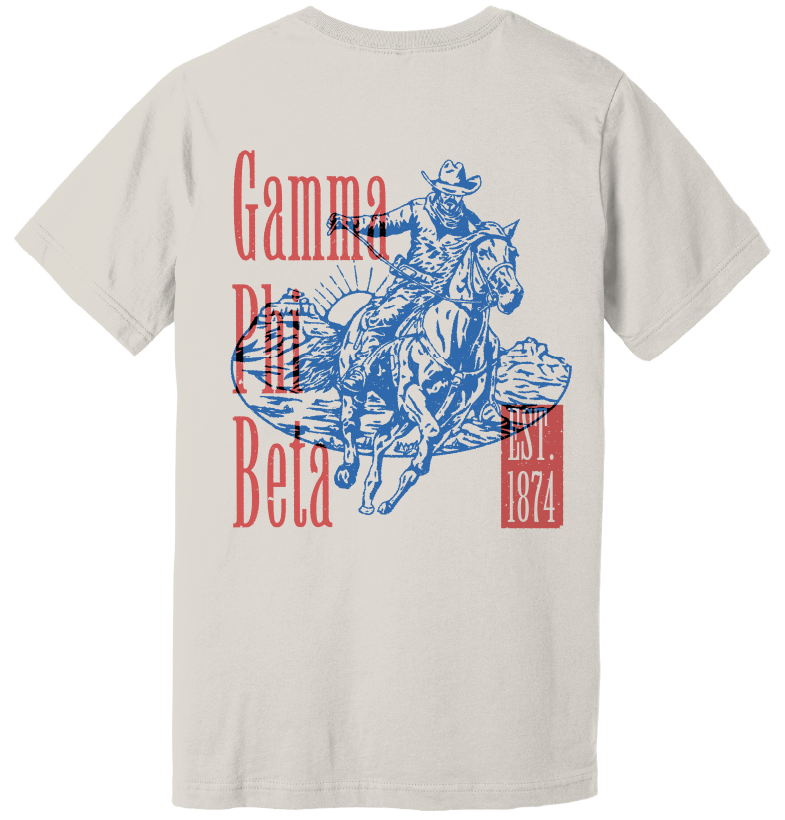 Gamma Phi Beta Cowboy Graphic T-Shirt