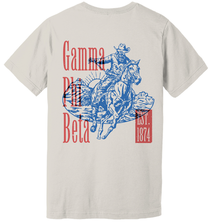 Gamma Phi Beta Cowboy Graphic T-Shirt