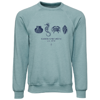 Gamma Phi Beta Nautical Graphic Crewnecks