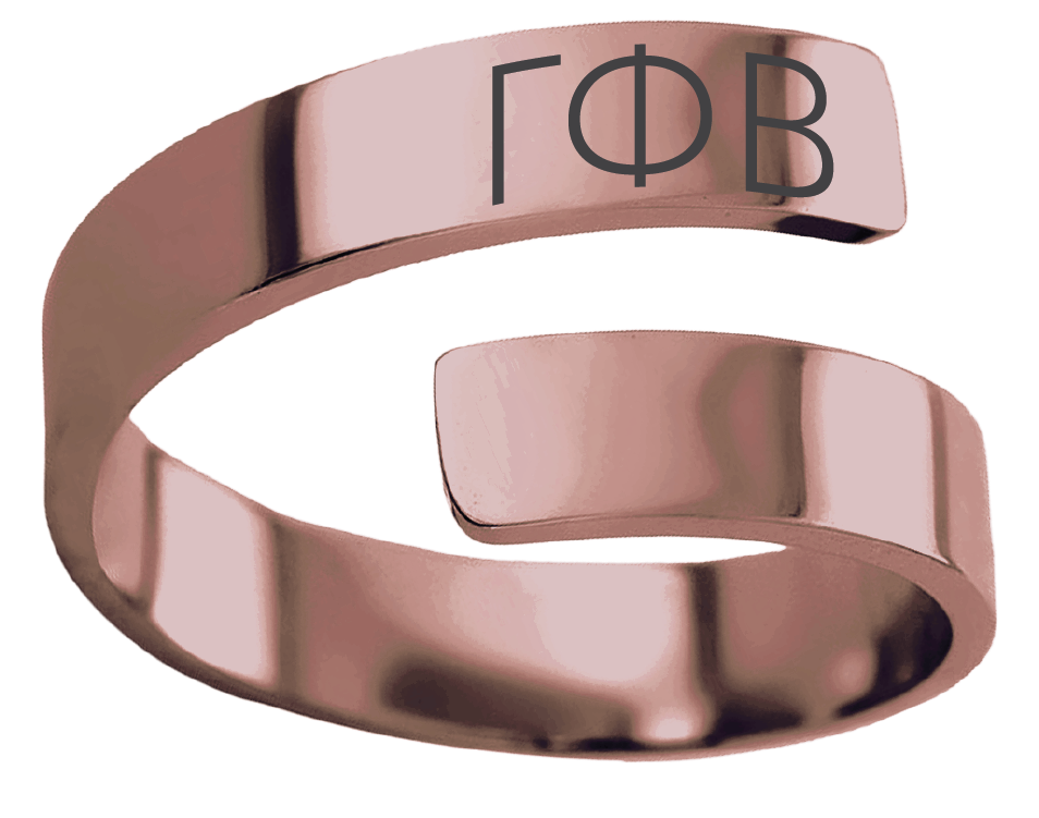 Gamma Phi Beta Lettered Rings