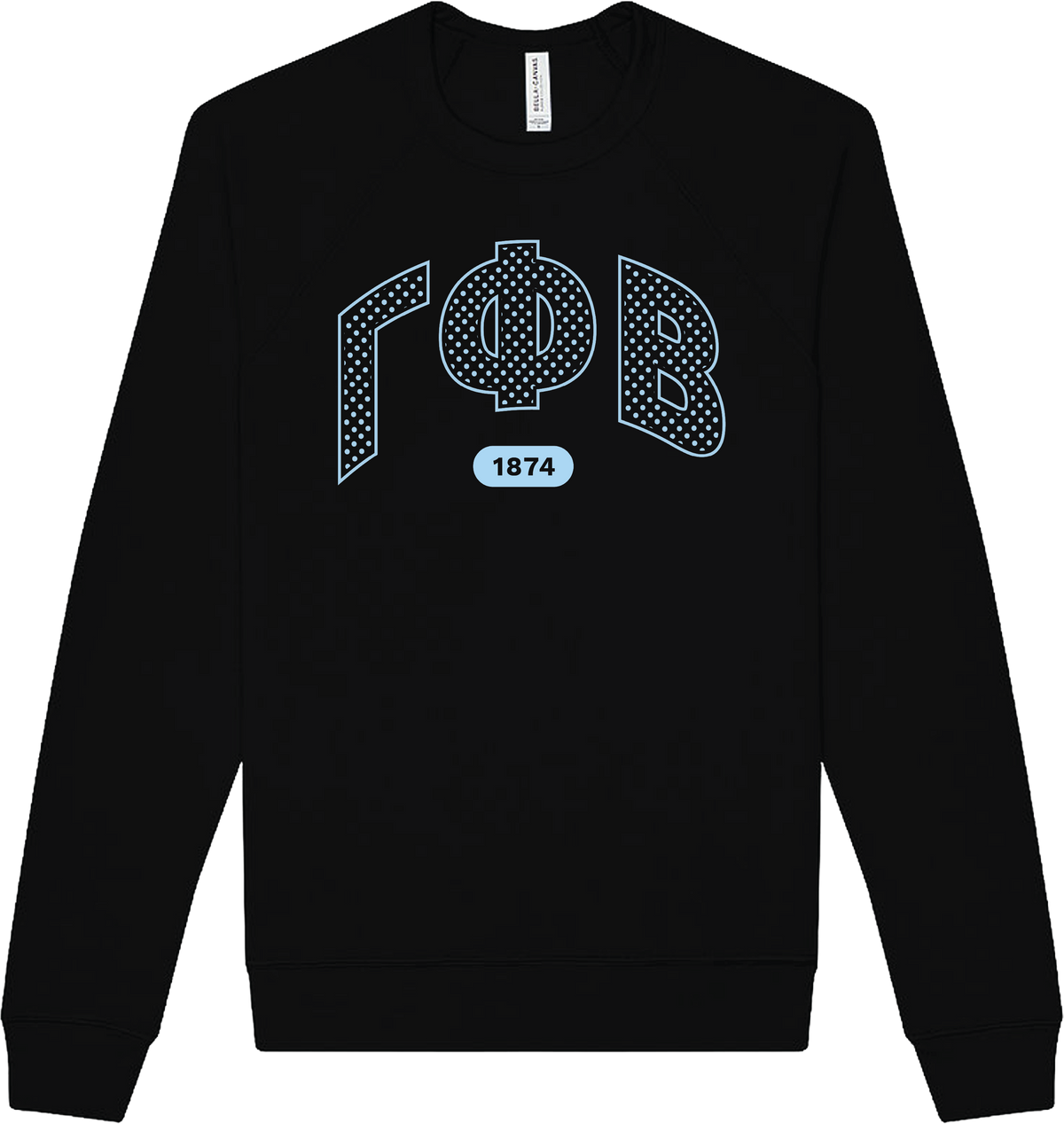 Gamma Phi Beta Varsity Polka Dot Crewneck