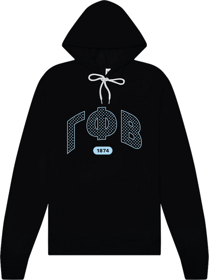 Gamma Phi Beta Varsity Polka Dot Hoodie