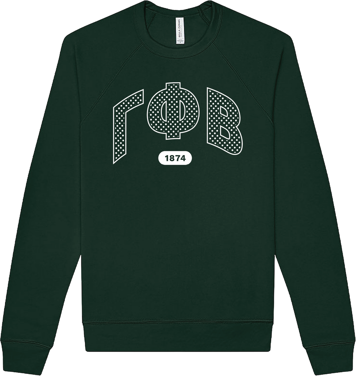 Gamma Phi Beta Varsity Polka Dot Crewneck