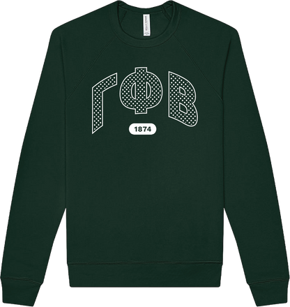 Gamma Phi Beta Varsity Polka Dot Crewneck