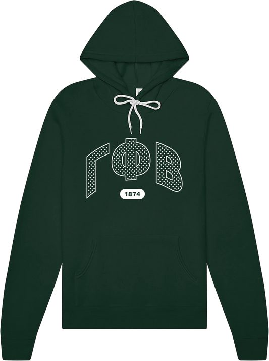 Gamma Phi Beta Varsity Polka Dot Hoodie