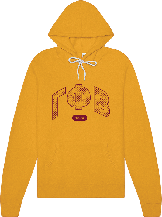 Gamma Phi Beta Varsity Polka Dot Hoodie
