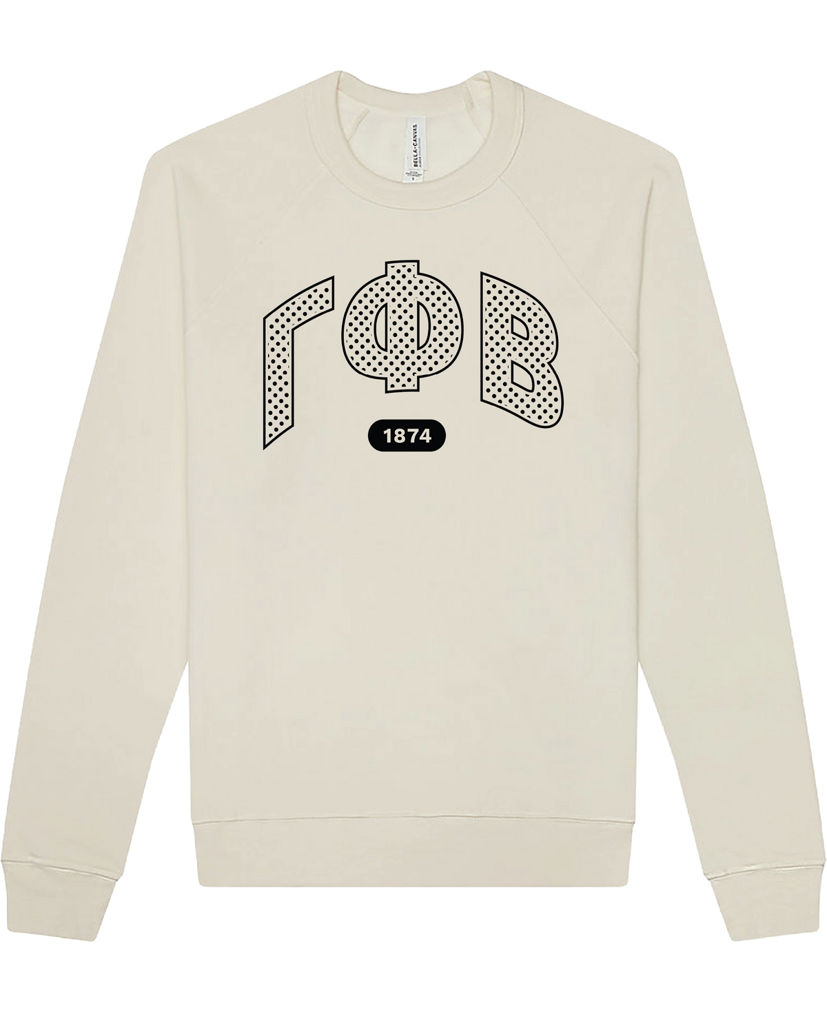 Gamma Phi Beta Varsity Polka Dot Crewneck