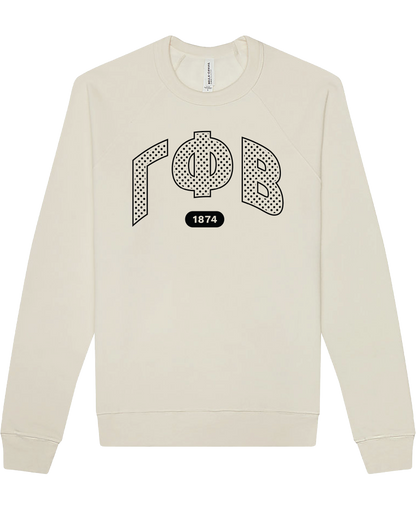 Gamma Phi Beta Varsity Polka Dot Crewneck