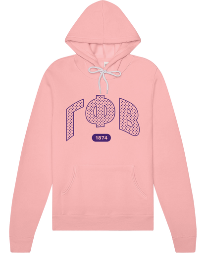 Gamma Phi Beta Varsity Polka Dot Hoodie