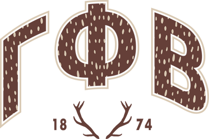 Gamma Phi Beta Fawn Print Varsity Hoodie