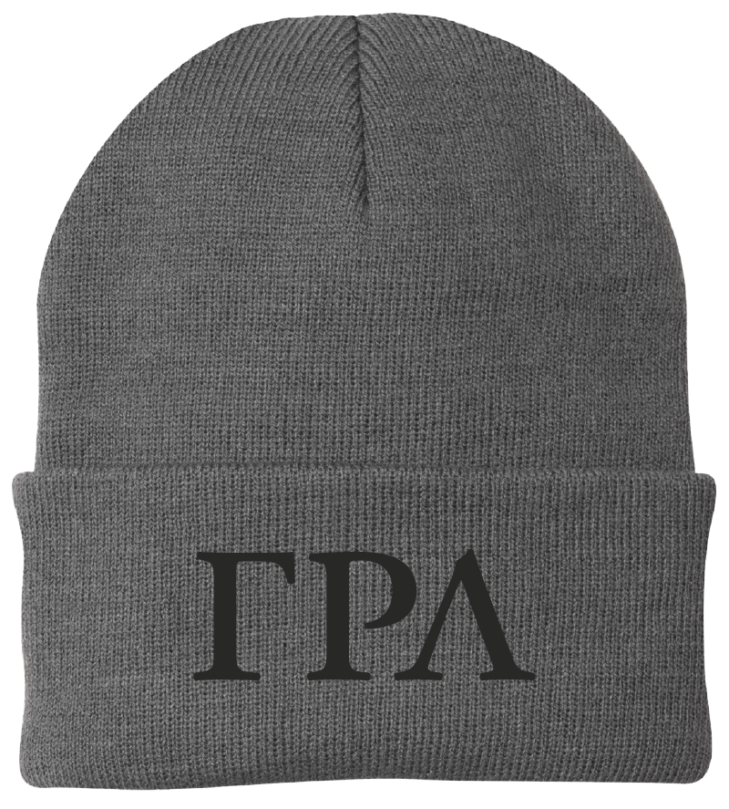 Gamma Rho Lambda Lettered Beanies