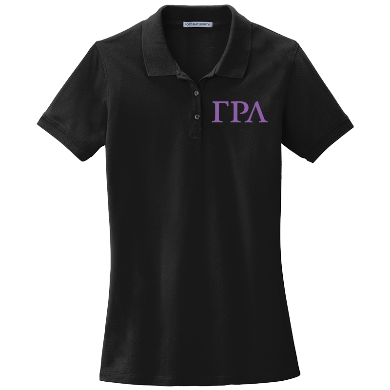 Gamma Rho Lambda Ladies' Embroidered Polo Shirt