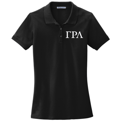 Gamma Rho Lambda Ladies' Embroidered Polo Shirt