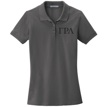 Gamma Rho Lambda Ladies' Embroidered Polo Shirt