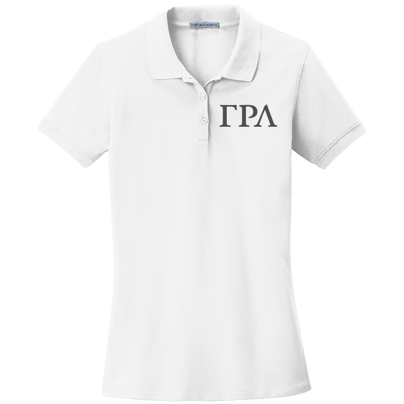 Gamma Rho Lambda Ladies' Embroidered Polo Shirt