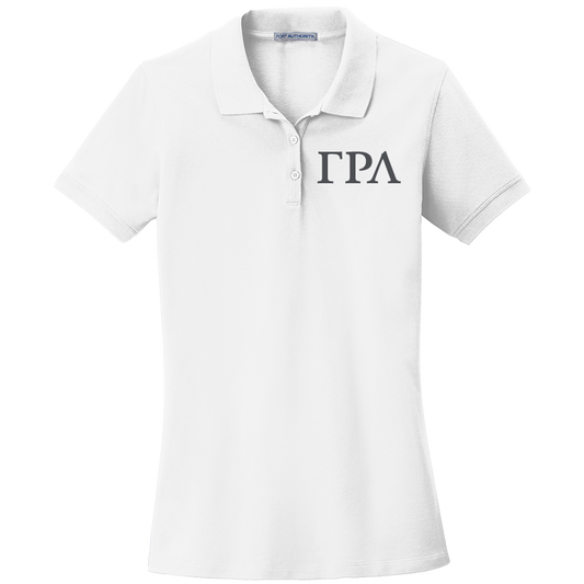 Gamma Rho Lambda Ladies' Embroidered Polo Shirt