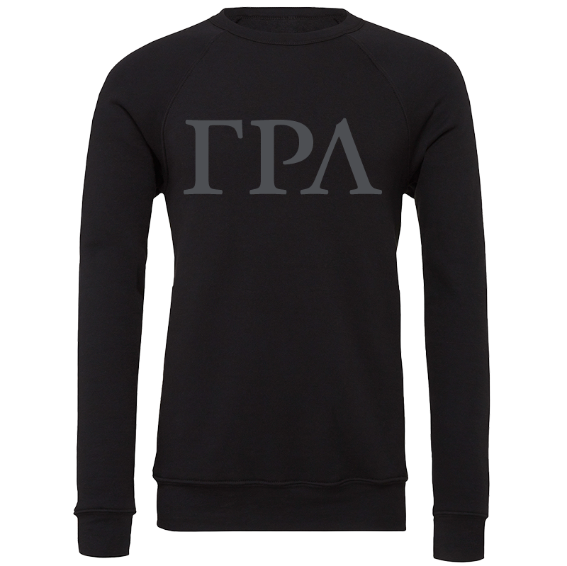 Gamma Rho Lambda Lettered Crewneck Sweatshirts