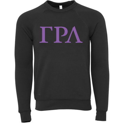 Gamma Rho Lambda Lettered Crewneck Sweatshirts