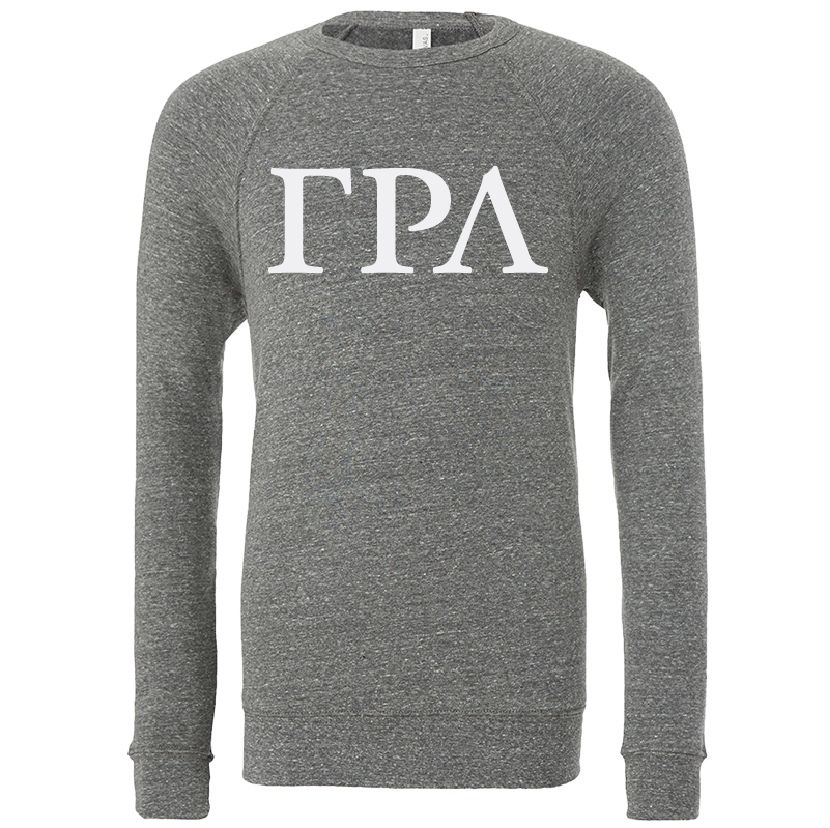 Gamma Rho Lambda Lettered Crewneck Sweatshirts