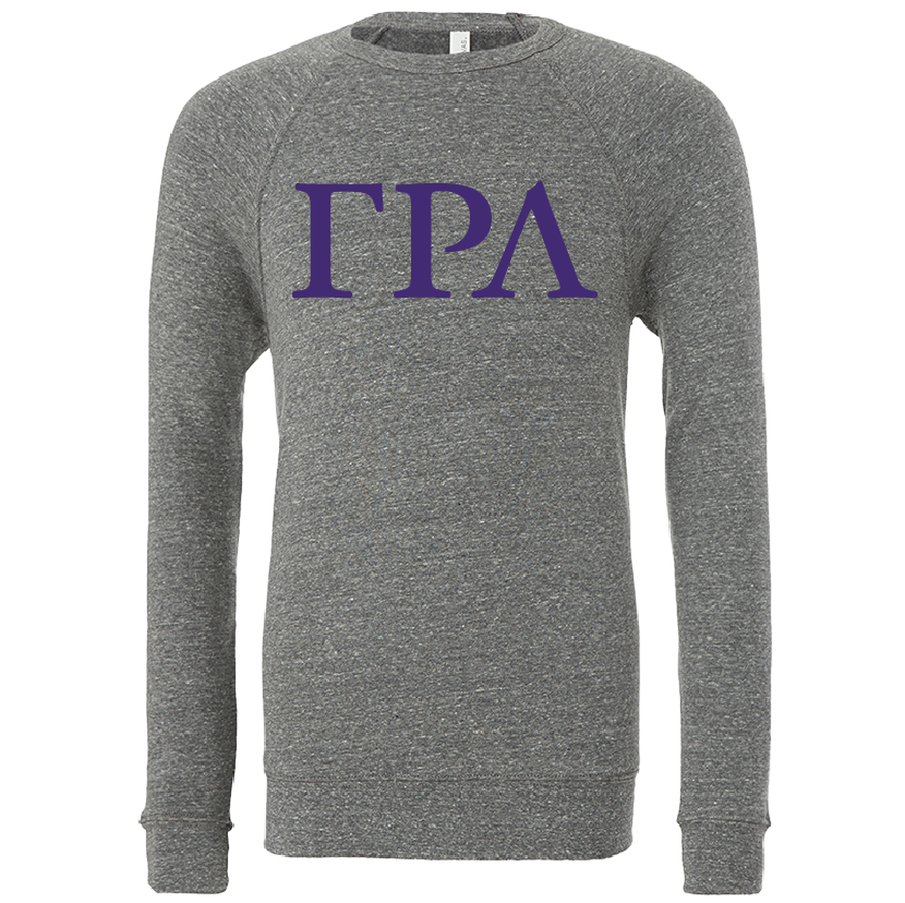 Gamma Rho Lambda Lettered Crewneck Sweatshirts