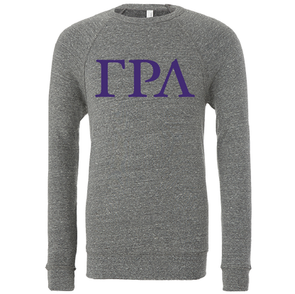 Gamma Rho Lambda Lettered Crewneck Sweatshirts