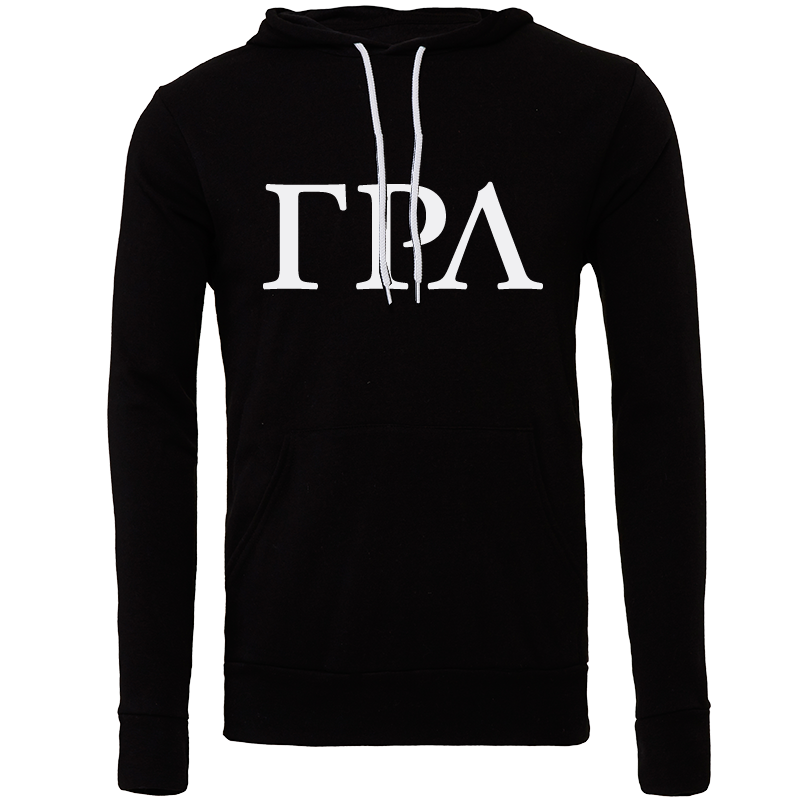 Gamma Rho Lambda Lettered Hooded Sweatshirts