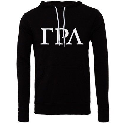 Gamma Rho Lambda Lettered Hooded Sweatshirts