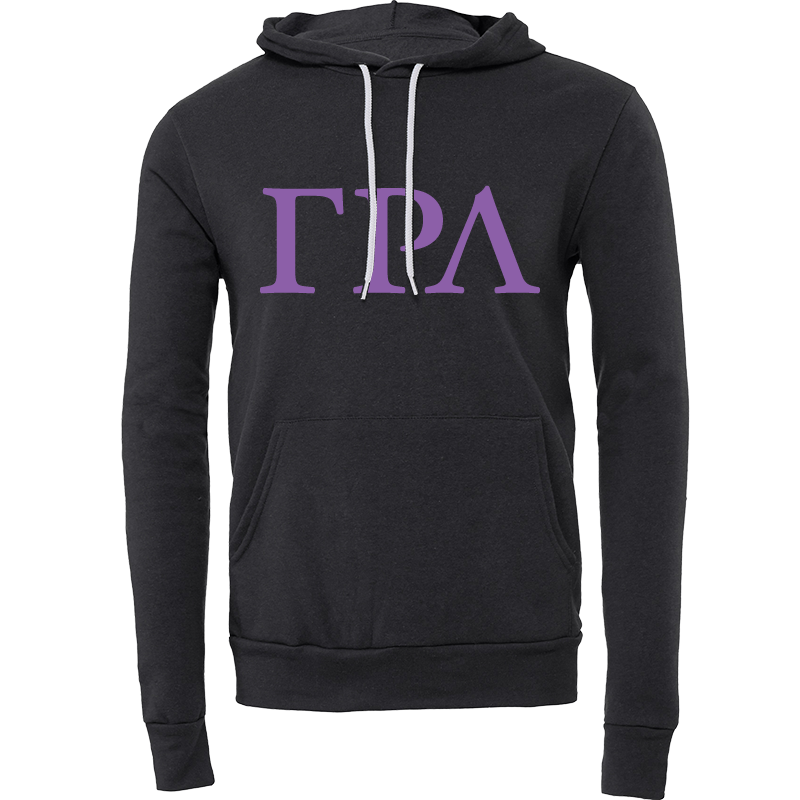 Gamma Rho Lambda Lettered Hooded Sweatshirts