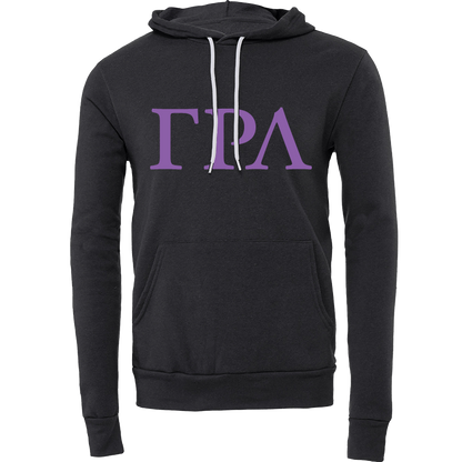 Gamma Rho Lambda Lettered Hooded Sweatshirts