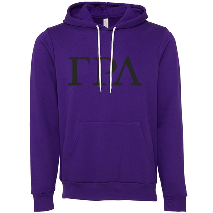 Gamma Rho Lambda Lettered Hooded Sweatshirts